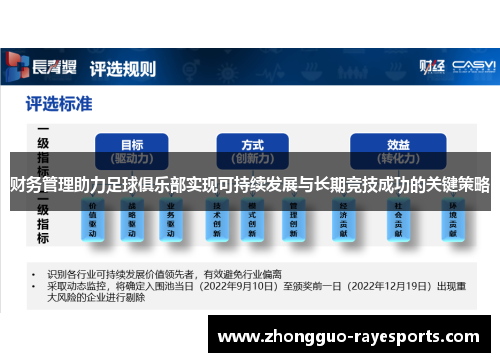 财务管理助力足球俱乐部实现可持续发展与长期竞技成功的关键策略 财务管理助力足球俱乐部实现可持续发展与长期竞技成功的关键策略